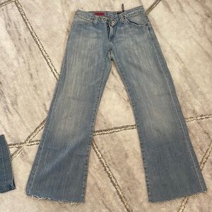 Adriano Goldschmied light blue jeans. Size 25 flare out.
